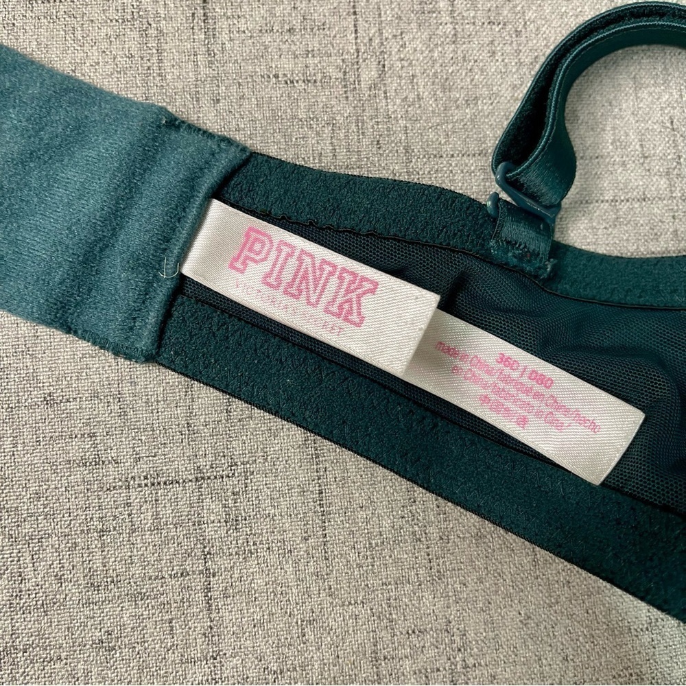Victoria’s Secret Wear Everywhere Super Push Up Bra Green 36D - Picture 9 of 11